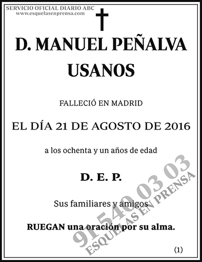 Manuel Peñalva Usanos
